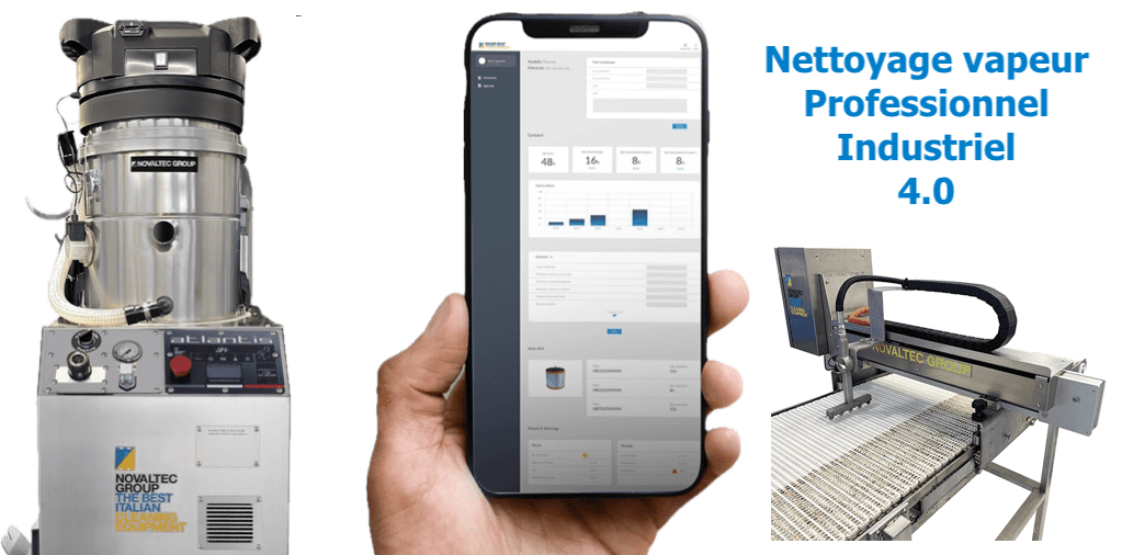 NOVALTEC Nettoyage vapeur industriel automatique 4.0